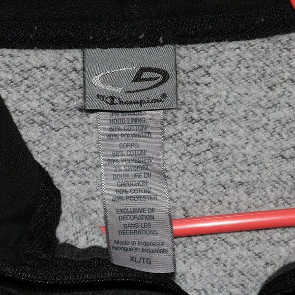 CHAMPION Hoodie Sweatshirt - Hooded Sweater - Length 24.5 - Shoulders 16l5 PIt20 - Picture 9 of 14